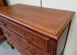 French Provincial Oak Chest of Three Drawers | Antique & Vintage | Moonee Ponds Antiques | Australia Wide Delivery
