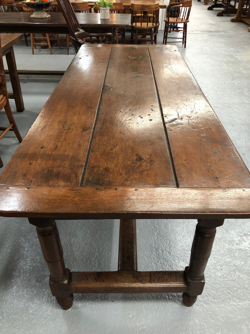 An 18th-Century French Oak Farmhouse Table