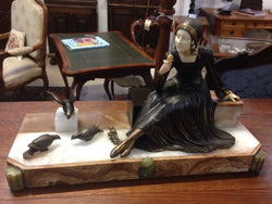 Menneville Art Deco Sculpture | Antique & Vintage | Moonee Ponds Antiques | Australia Wide Delivery