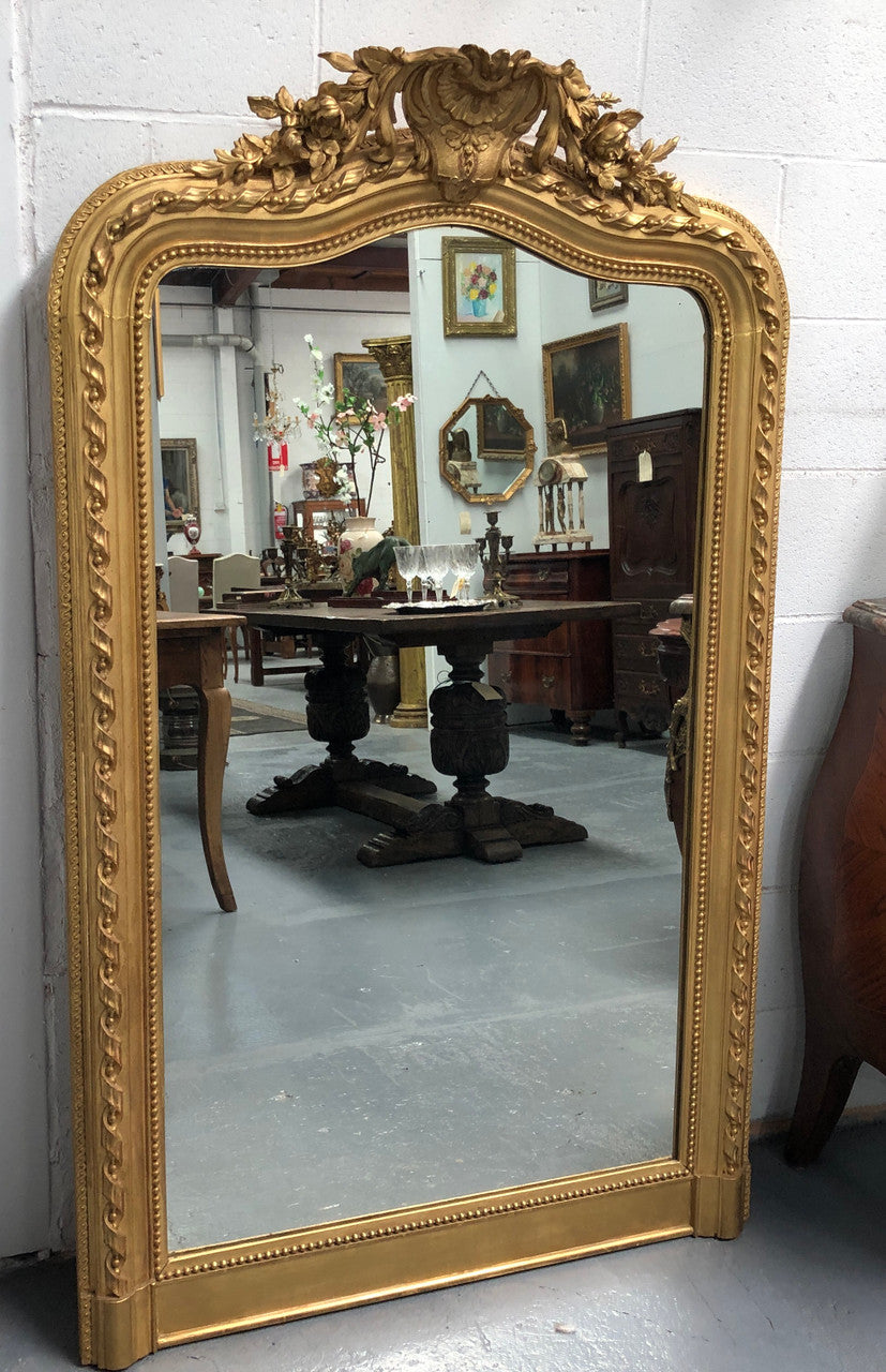 Antique French 19th Century Bellepoque Mantle Mirror | Antique & Vintage | Moonee Ponds Antiques | Australia Wide Delivery