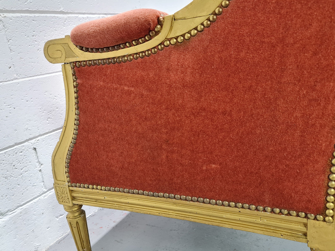 Antique Louis XVI Gilt Upholstered Bergere Wingback Chair | Antique & Vintage | Moonee Ponds Antiques | Australia Wide Delivery