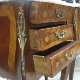 Pair of French Inlaid Bedside Cabinets