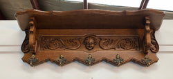 French Oak Hanging Wall Rack | Antique & Vintage | Moonee Ponds Antiques | Australia Wide Delivery