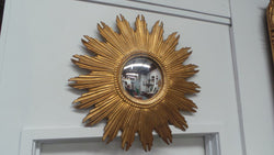 Fabulous Vintage Gold Painted Starburst Mirror | Antique & Vintage | Moonee Ponds Antiques | Australia Wide Delivery