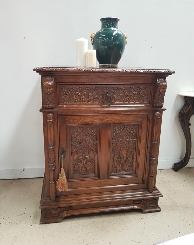 French Gothic Style Cabinet | Antique & Vintage | Moonee Ponds Antiques | Australia Wide Delivery