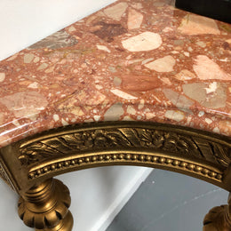 Stunning French gilt Console table