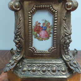 Vintage Table Lamp With Pink Shade