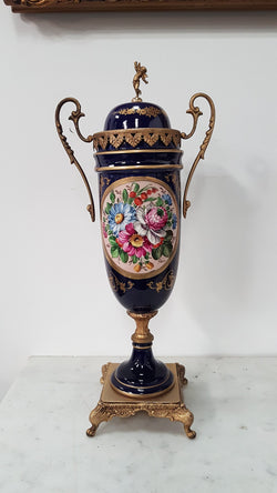 French Three-piece Sevres Style Porcelain Vase | Antique & Vintage | Moonee Ponds Antiques | Australia Wide Delivery