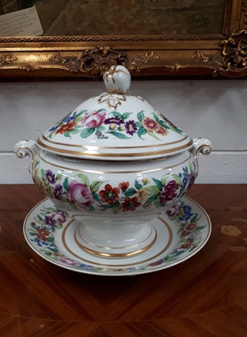 19th Century Pairs Porcelain Tureen With Lid