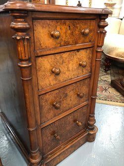 Lovely Pair Of Victorian Burr Walnut Bedside Cabinets | Antique & Vintage | Moonee Ponds Antiques | Australia Wide Delivery