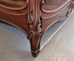 Beautiful French Walnut Louis XV Style Bed | Antique & Vintage | Moonee Ponds Antiques | Australia Wide Delivery