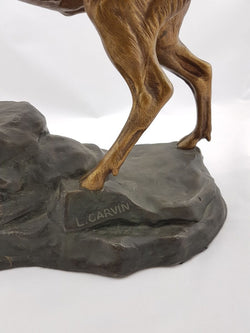French 19th Century Stag Statue | Antique & Vintage | Moonee Ponds Antiques | Australia Wide Delivery