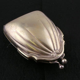 Antique Edwardian Silver Plated Coin Purse