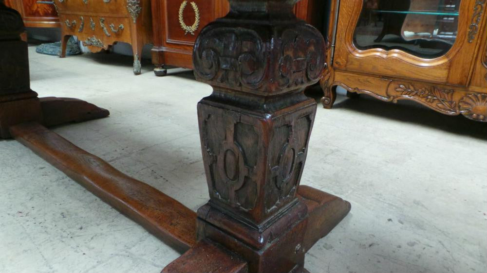 Antique French Oak Gothic Style 18th Century Monastery Dining Table | Antique & Vintage | Moonee Ponds Antiques | Australia Wide Delivery