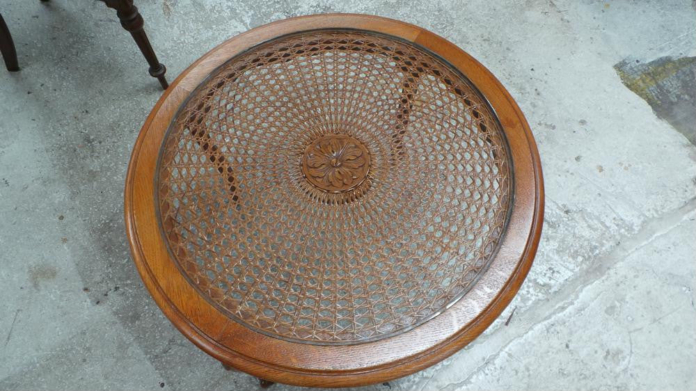 French Louis XV Style Oak Coffee Table