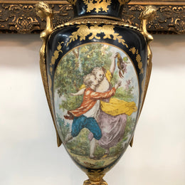 Decorative Tall French Limoges Vase