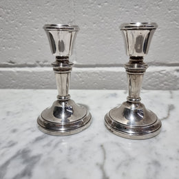 Pair of Birmingham sterling silver candlesticks date marks 1967. In good original condition, please view photos as they help form part of the description.
