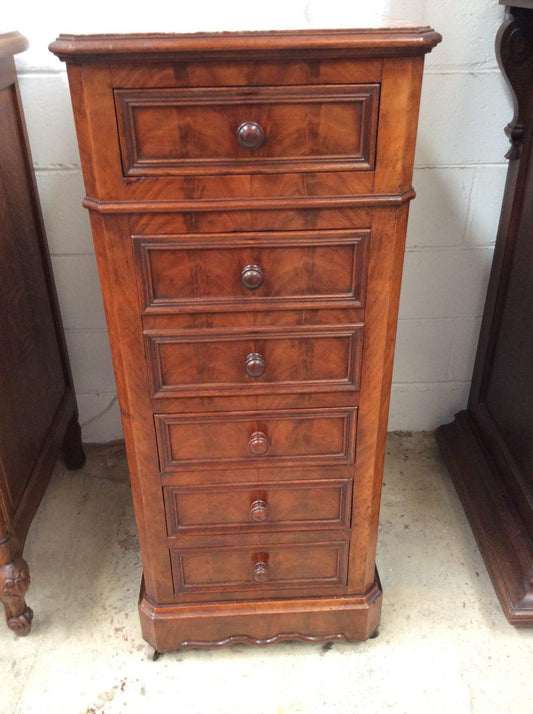 19th Century Walnut Henry II Style Multi Drawer Cabinet