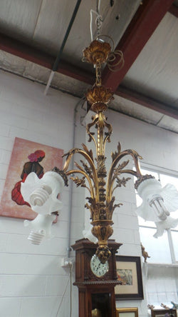 French Gilt Bronze Chandelier | Antique & Vintage | Moonee Ponds Antiques | Australia Wide Delivery