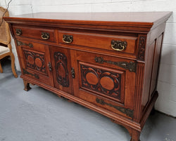 Decorative Walnut Art Nouveau Sideboard | Antique & Vintage | Moonee Ponds Antiques | Australia Wide Delivery