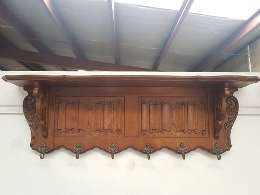 French Oak Coat-Hat Rack-2