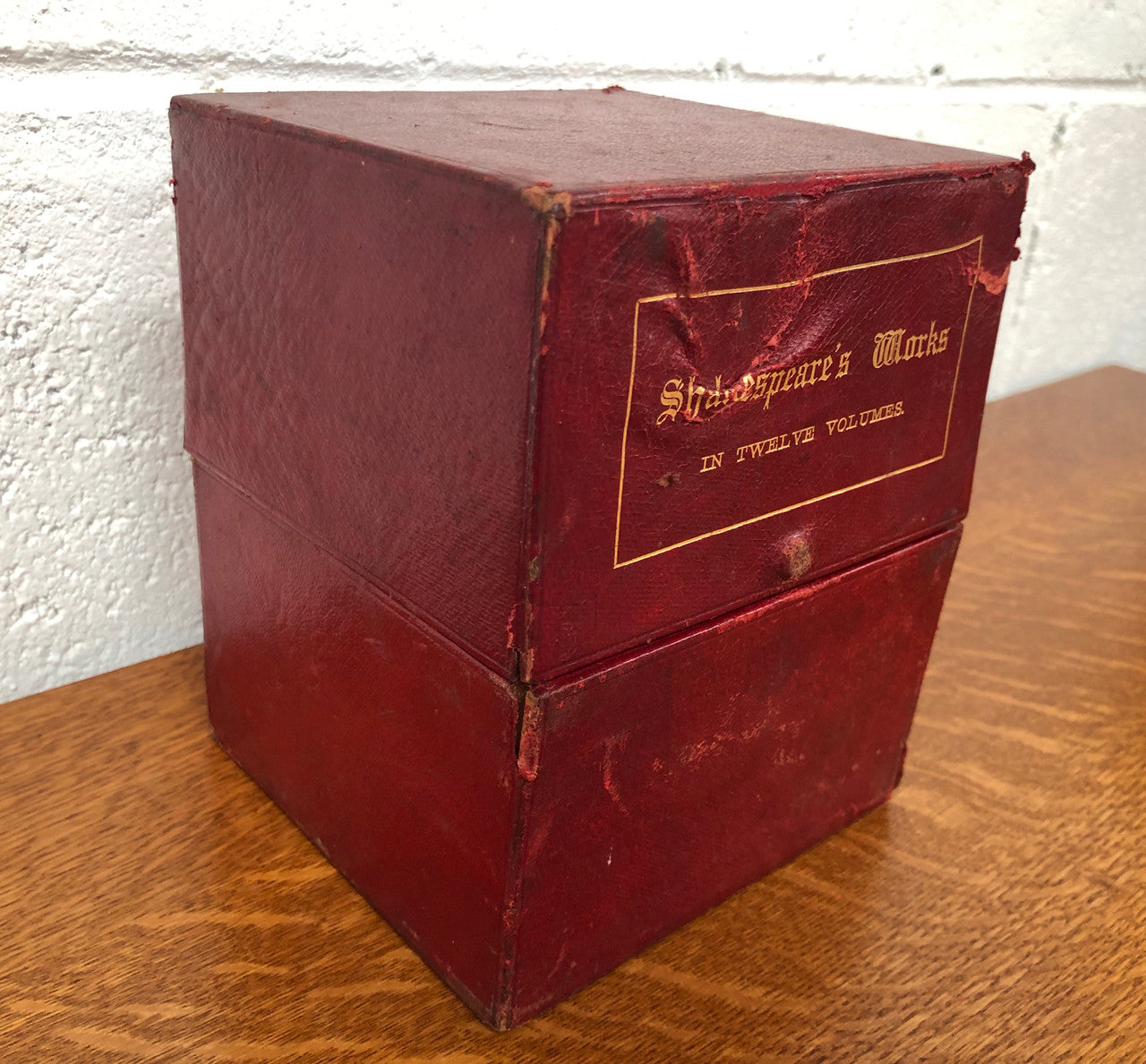 Late Victorian Boxed Collection Shakespeare's Works In Twelve Volumes