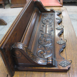 Carved French Oak Hat Rack