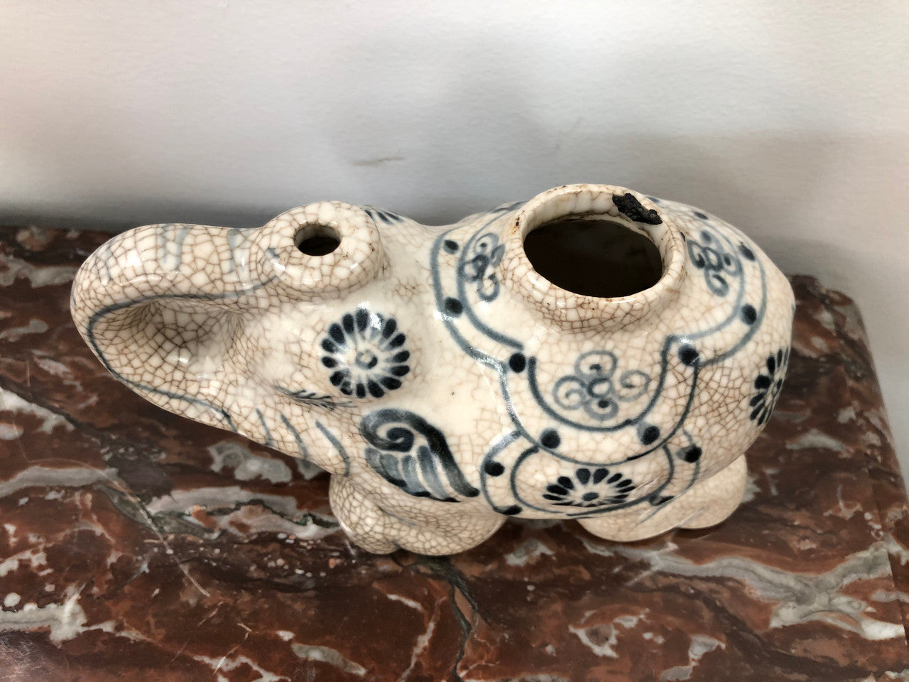 An Interesting Vintage Oriental Ceramic Elephant | Antique & Vintage | Moonee Ponds Antiques | Australia Wide Delivery