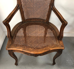 Beautiful Pair Of French Walnut Cane Chairs | Antique & Vintage | Moonee Ponds Antiques | Australia Wide Delivery