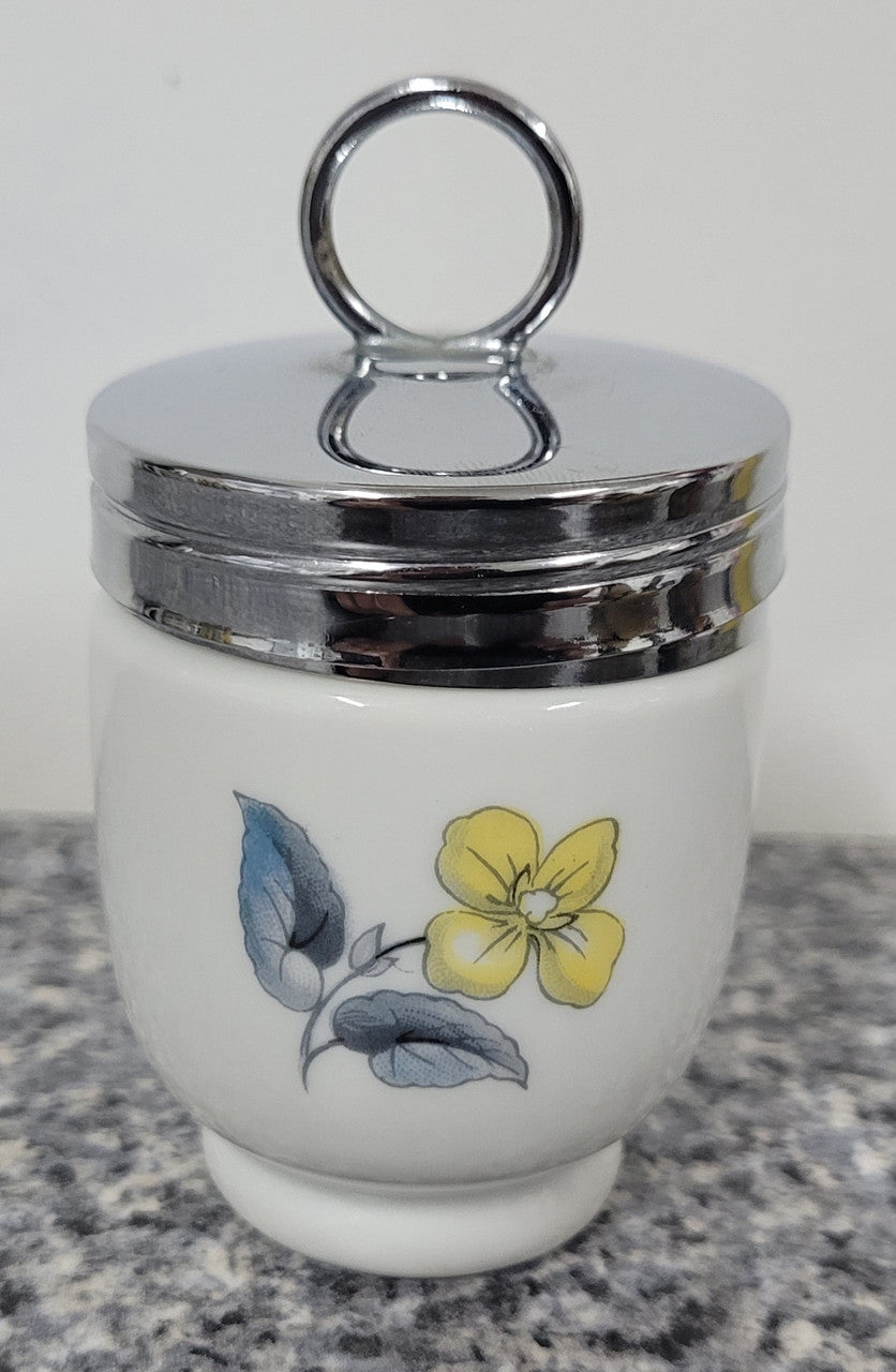 Royal Worcester "Woodland Flower" egg coddler. It is in good original condition, please view photos as they help form part of the description.