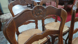 Fantastic Set Of Eight French Oak Carved Dining Chairs | Antique & Vintage | Moonee Ponds Antiques | Australia Wide Delivery