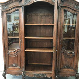 French 19th Century Louis XV Style Three Door Bookcase