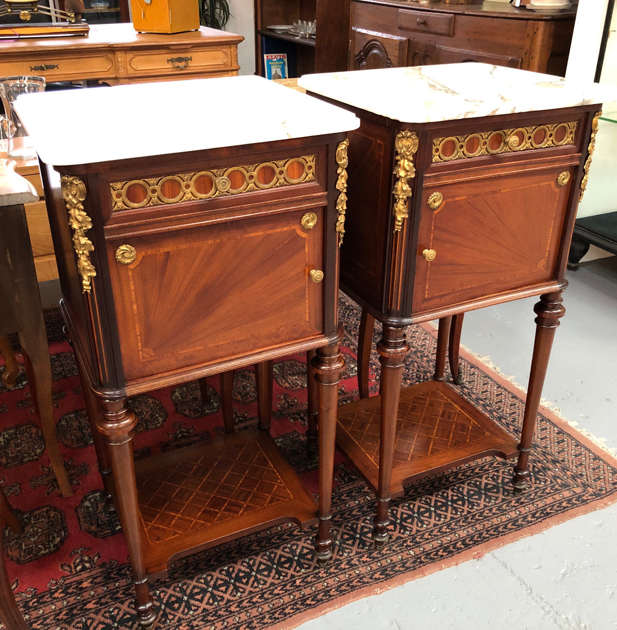 Sensational Pair of French Bedside Cabinets