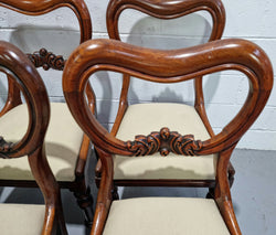 Set of Six Victorian Style Carved Balloon Back Chairs | Antique & Vintage | Moonee Ponds Antiques | Australia Wide Delivery