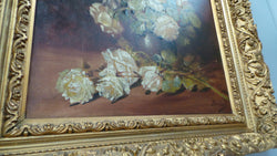 Framed Floral Oil On Canvas | Antique & Vintage | Moonee Ponds Antiques | Australia Wide Delivery