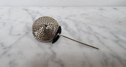 Art Deco Black & Silver Hat Pin | Antique & Vintage | Moonee Ponds Antiques | Australia Wide Delivery