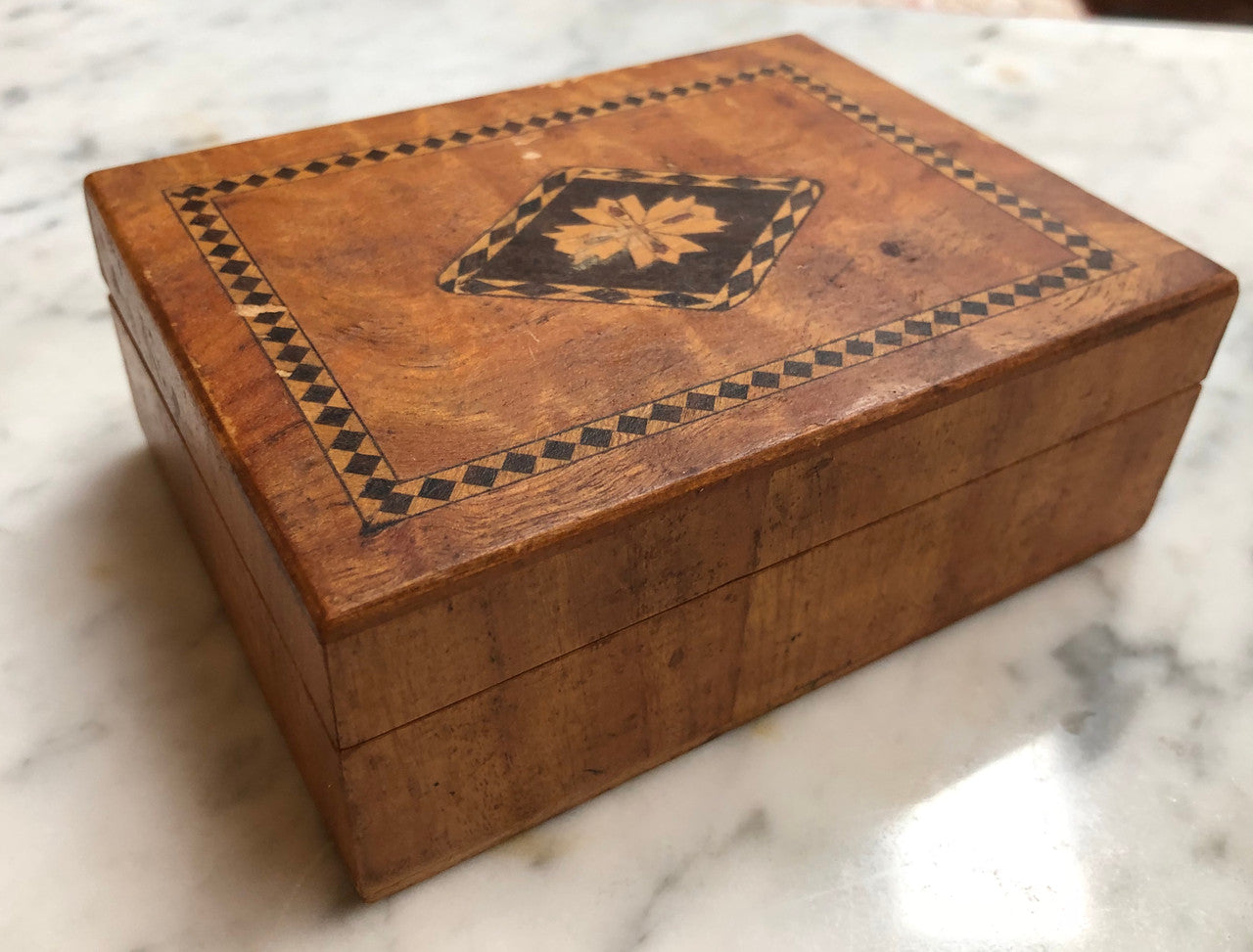 Vintage Inlaid Wooden Box