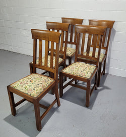 Five Blackwood Dining Chairs with Upholstered Seats | Antique & Vintage | Moonee Ponds Antiques | Australia Wide Delivery