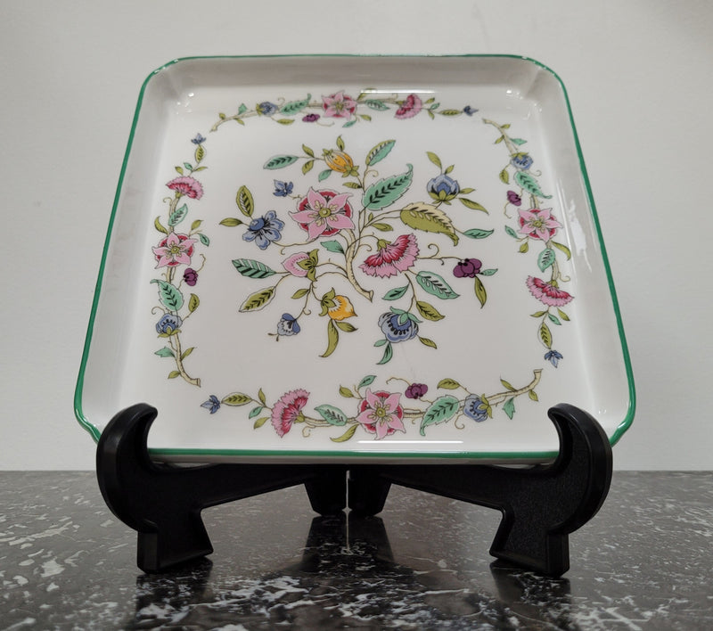 Hadden Hall by “Minton” square plate in good original condition with no chips or cracks.