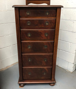 Lovely English Wellington Chest Of Drawers | Antique & Vintage | Moonee Ponds Antiques | Australia Wide Delivery
