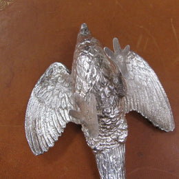 Silver Plated Pheasant Figure