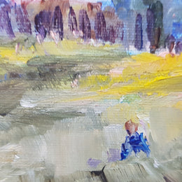 A lovely framed oil on board "hide & seek" painting by signed Valery Farrington and in good original condition.