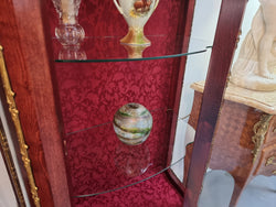 French Mahogany Two Shelf Vitrine With Curved Glass | Antique & Vintage | Moonee Ponds Antiques | Australia Wide Delivery