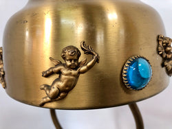 Fabulous & Decorative French Gilt Metal & Jewelled Table-Desk Lamp | Antique & Vintage | Moonee Ponds Antiques | Australia Wide Delivery