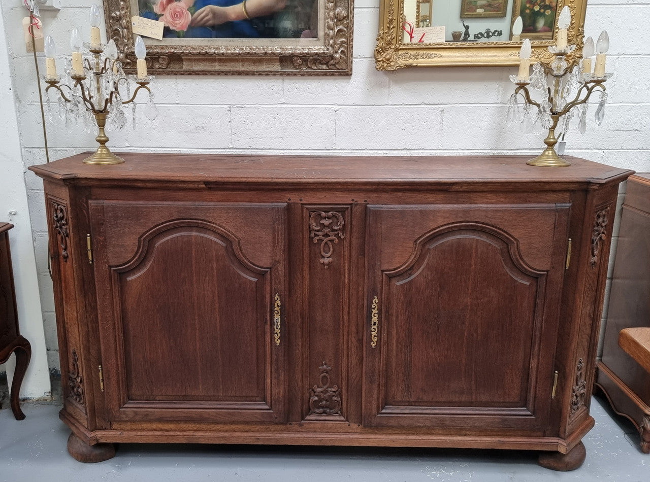 Late 18th Century French Oak Carved Two Door Sideboard | Antique & Vintage | Moonee Ponds Antiques | Australia Wide Delivery