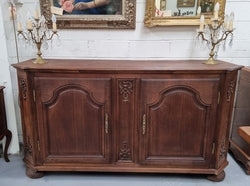 Late 18th Century French Oak Carved Two Door Sideboard | Antique & Vintage | Moonee Ponds Antiques | Australia Wide Delivery