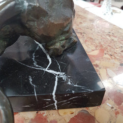 French Art Deco P. Berjean "chasse a la Lionne" Bronze | Antique & Vintage | Moonee Ponds Antiques | Australia Wide Delivery
