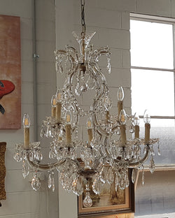 Elegant French Parisian Chandelier | Antique & Vintage | Moonee Ponds Antiques | Australia Wide Delivery