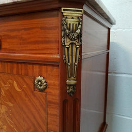 Pair of French Louis XVI Style Mahogany Bedsides Cabinets
