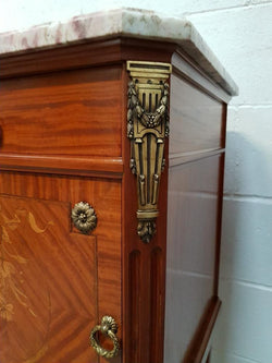 Pair of French Louis XVI Style Mahogany Bedsides Cabinets | Antique & Vintage | Moonee Ponds Antiques | Australia Wide Delivery